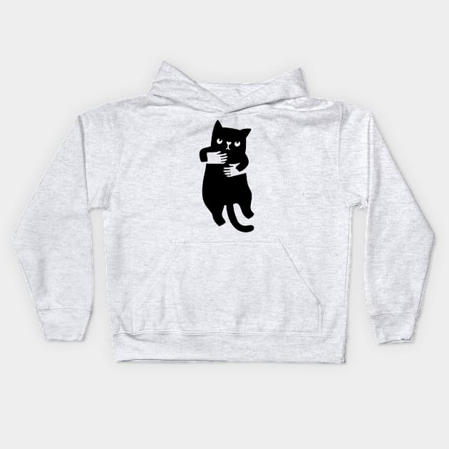 Hand Cat Kids Hoodie by kostolom3000